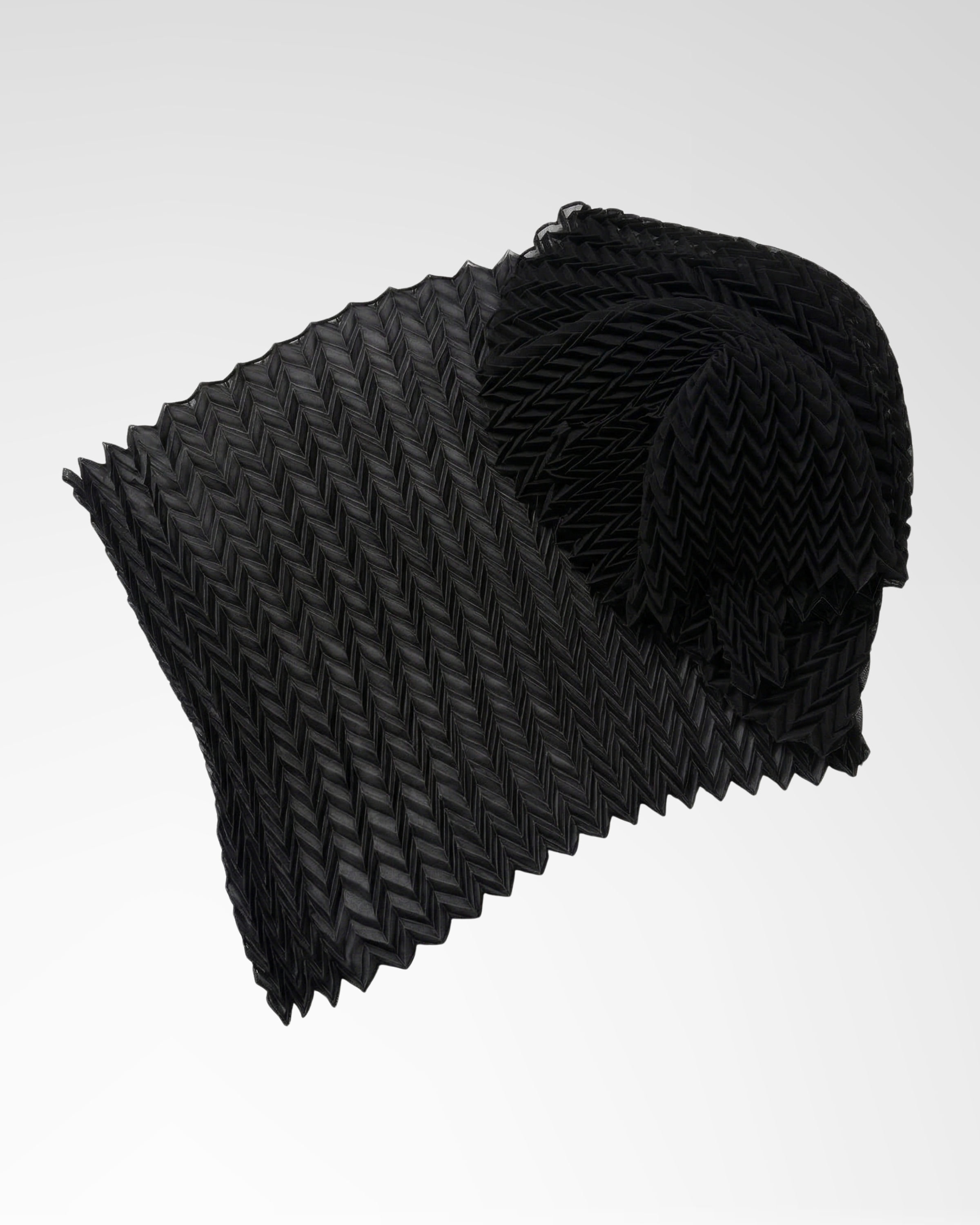 Accordion Chevron Pleated Scarf