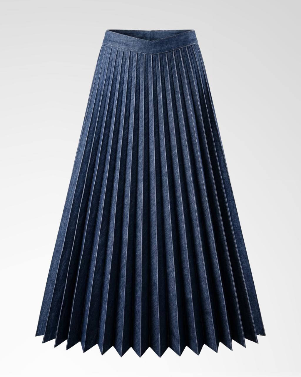 Denim Maxi Skirt