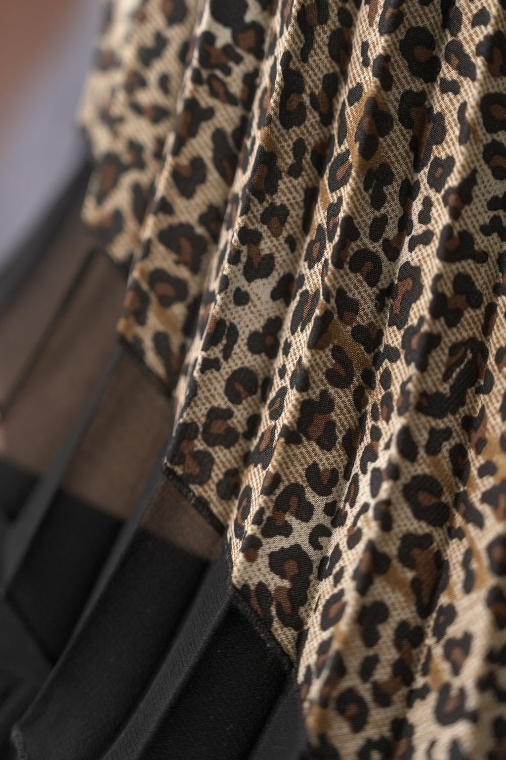 Leopard Pleated Halter Top