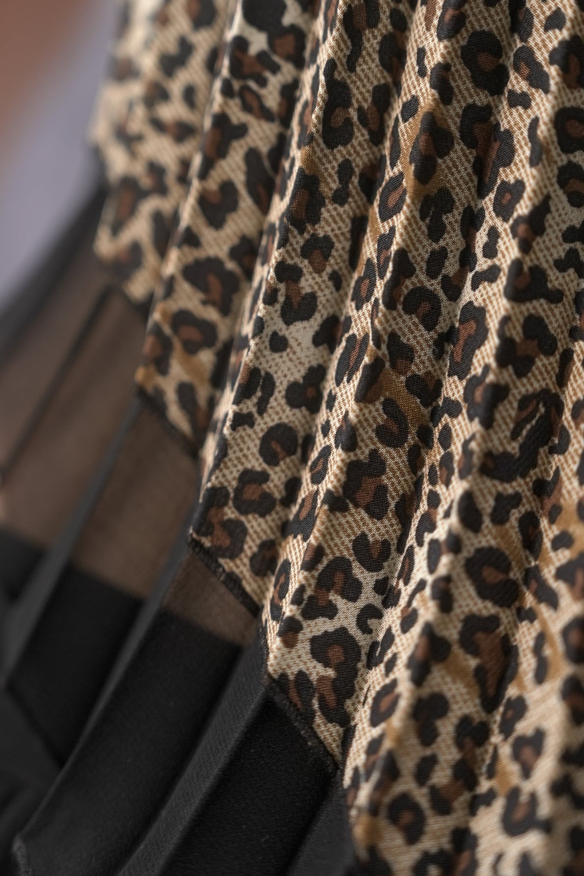 Leopard Pleated Halter Top