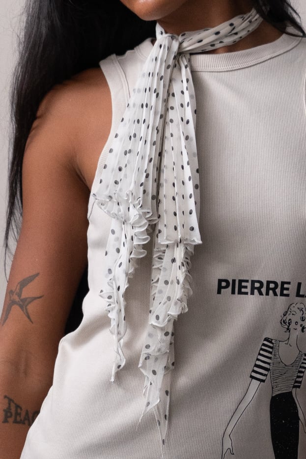 Polkadot Triangle Scarf